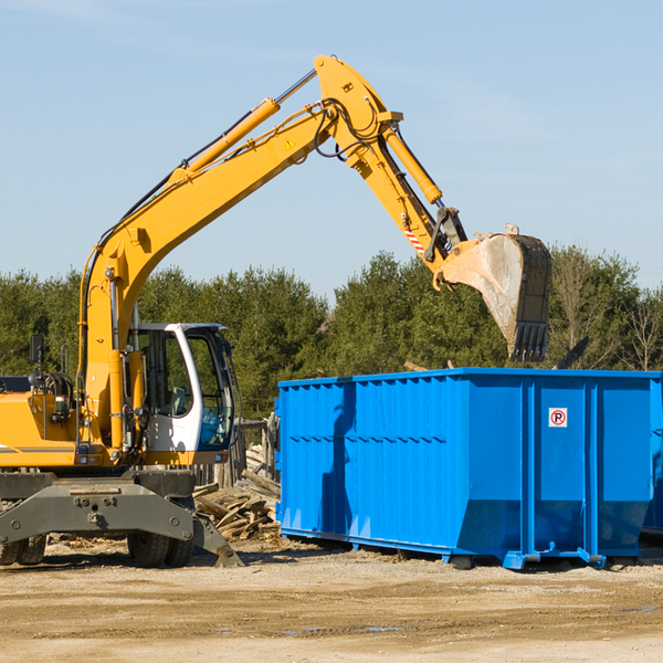 can i choose the location where the residential dumpster will be placed in Hagerhill